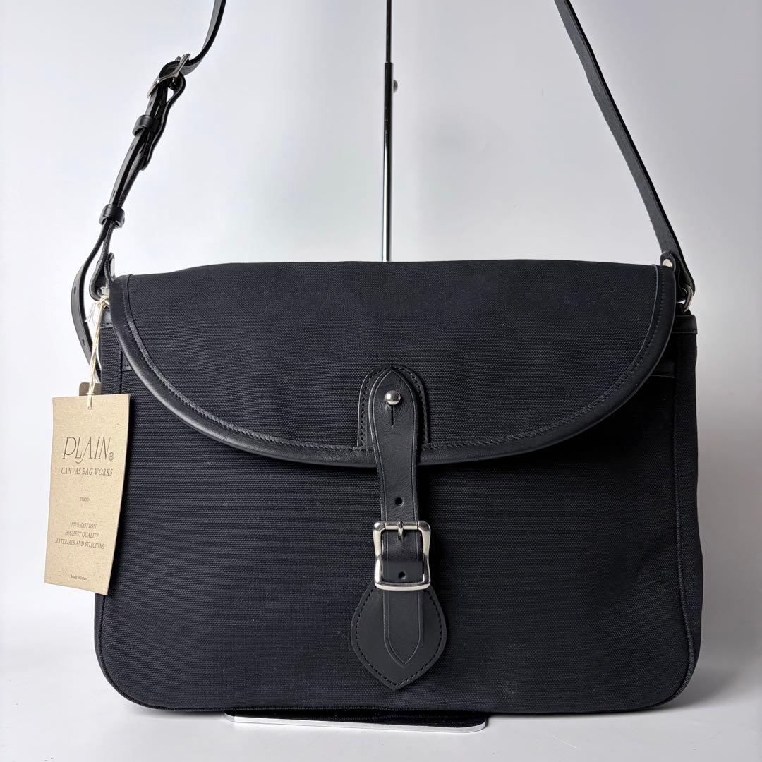 jeteePLAIN　キャンバスバッグ フィールドニューショルダー国産　黒