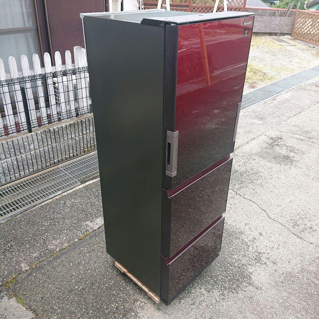 シャープ2018年プラズマクラスター冷蔵庫356L自動製氷 美品 送料設置無料