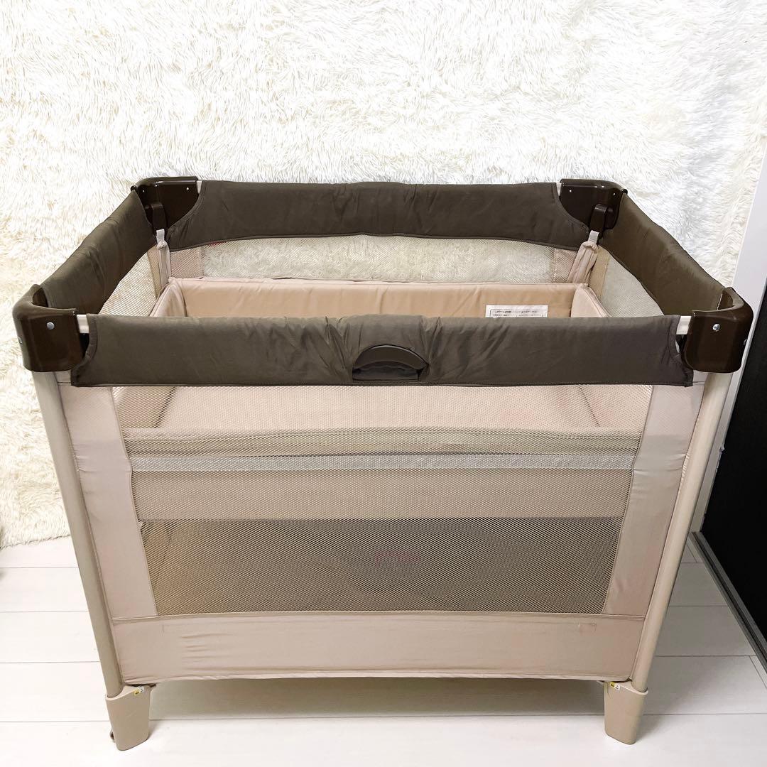 Aprica アップリカ ベビーベッド ココネルエアー ココア 程度良好 美品