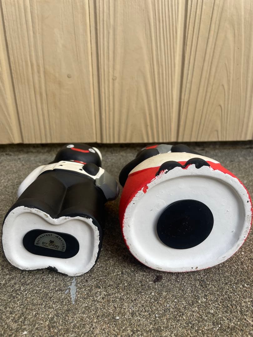 昭和レトロ　ウェイターとウェイトレスの貯金箱2個セット