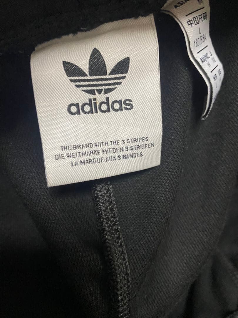 adidas 3本ライン ブラック トレーニングパンツ