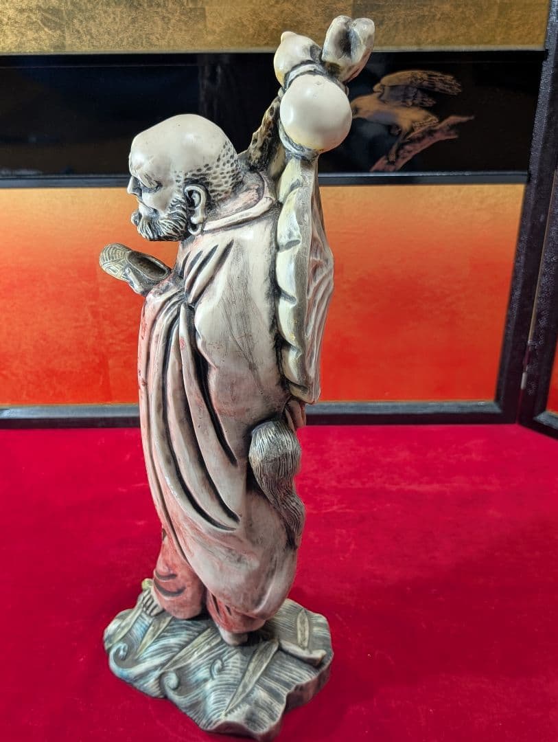 古美術　彫刻　工芸品　仏像 立像　達磨大師　置物