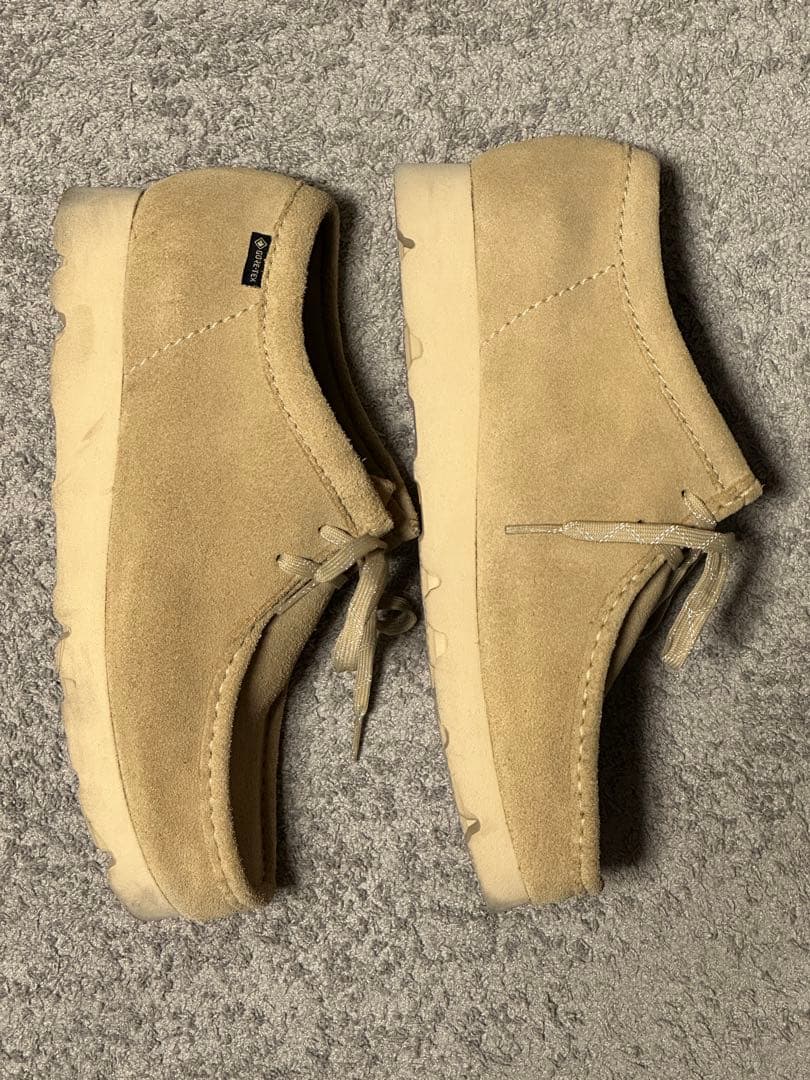 クラークス ワラビー ゴアテックス メイプルスウェード UK6.5 24.5cm