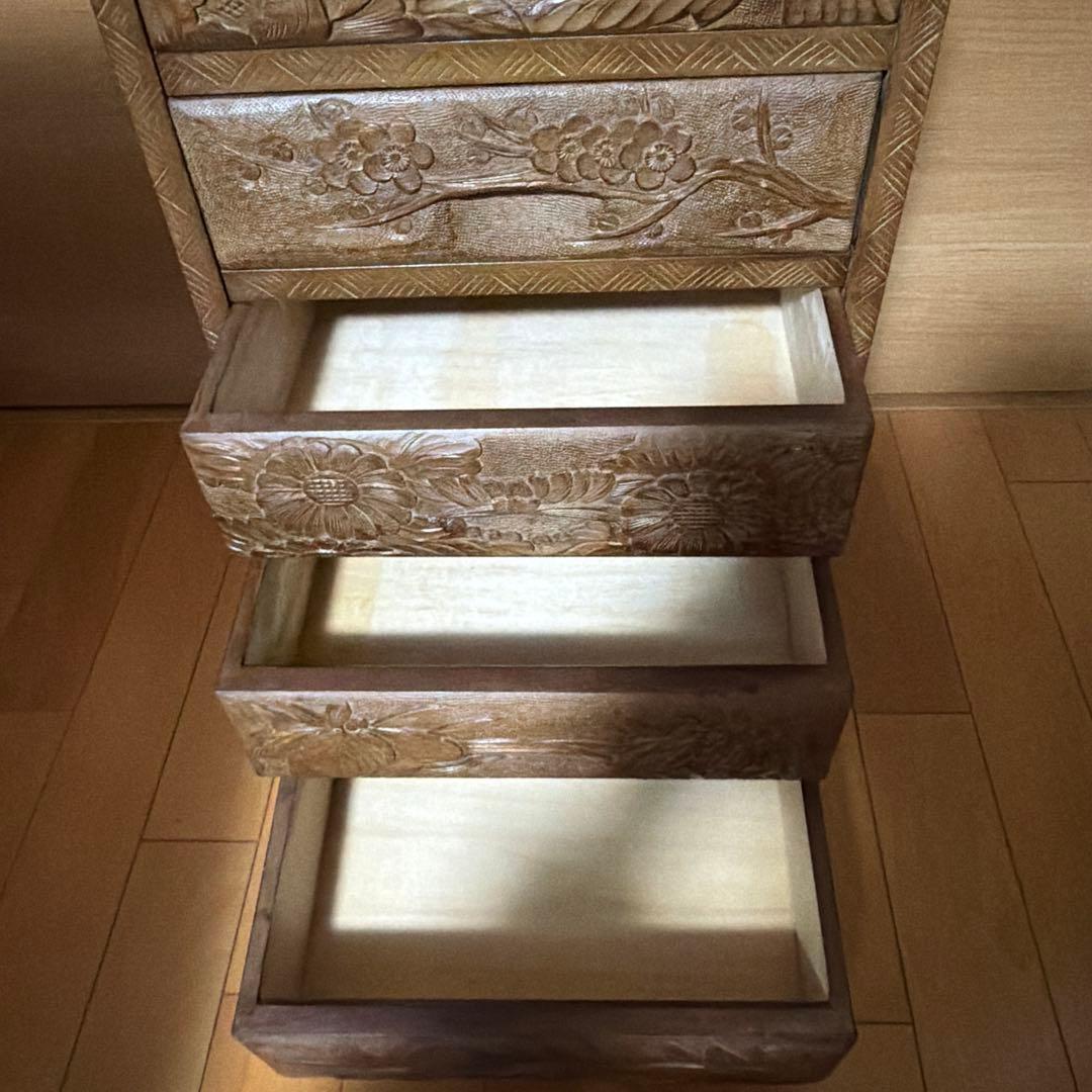 アンティーク 伝統工芸タンス 5段