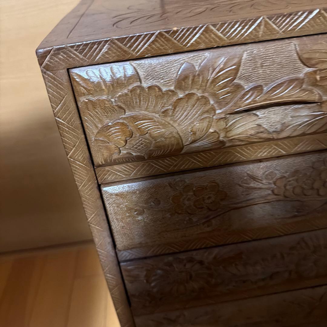 アンティーク 伝統工芸タンス 5段