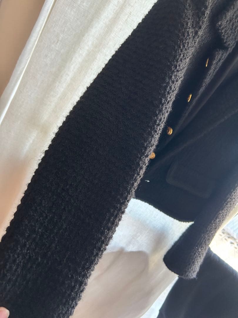 引越しの為値下げしますCELINE ツイードジャケット　ブラック　38