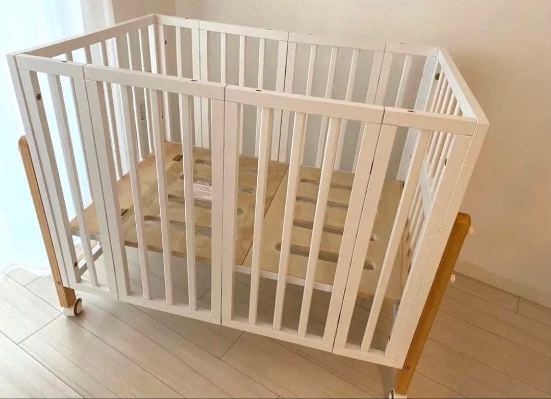 送料無料❣️美品　大和屋　pattn2 パタンII ミニ　ベビーベッド 近隣割引有