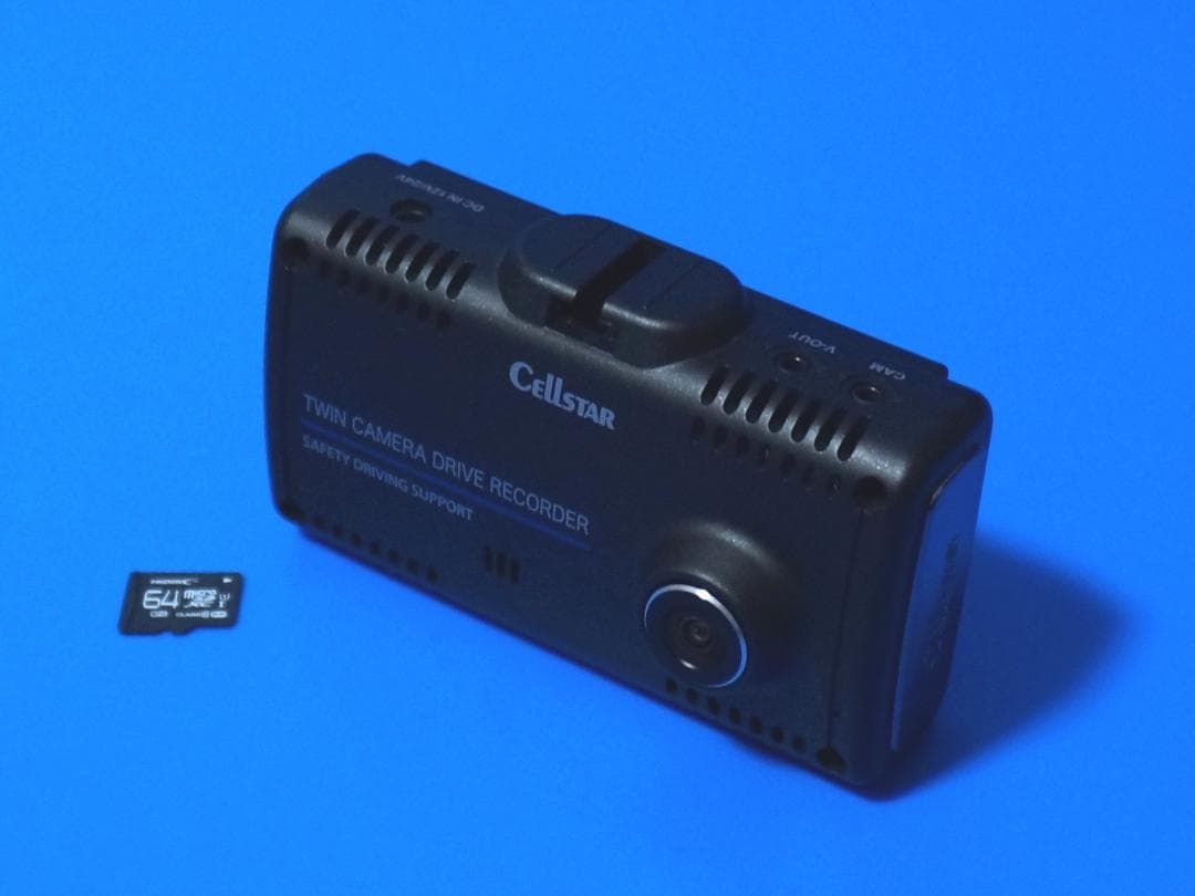 電池新品☆整備品☆SD新品64GB☆最新更新済☆セルスターCS-91FH☆美品