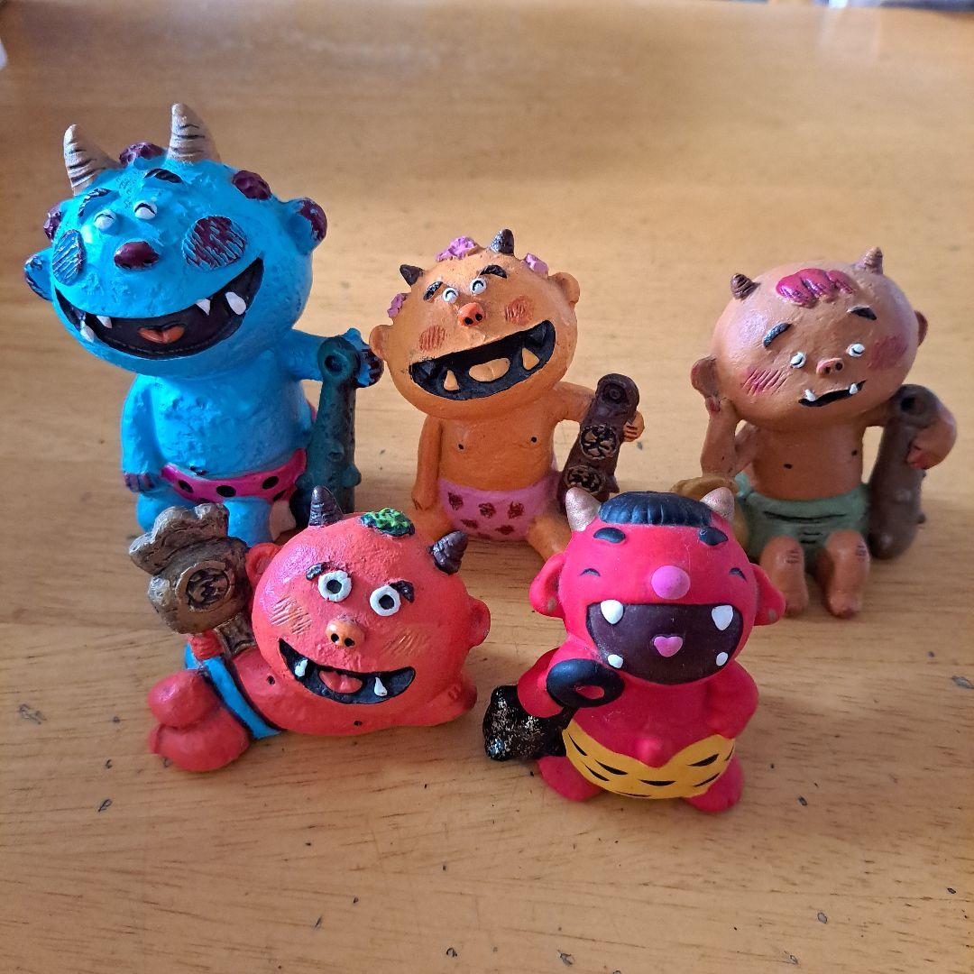 鬼の置物５体セット