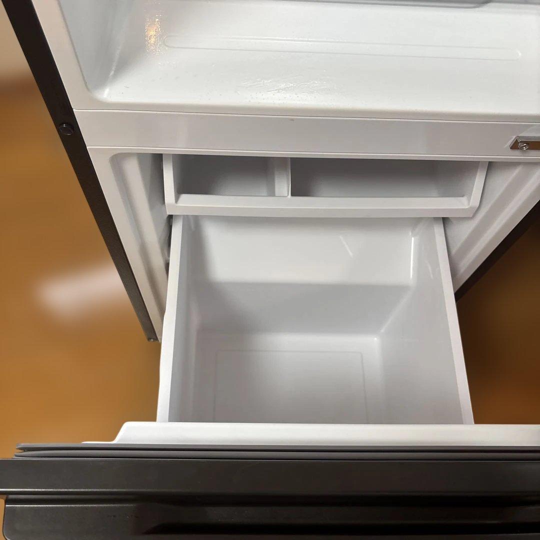 ダークグレー 冷蔵庫 上下二段式