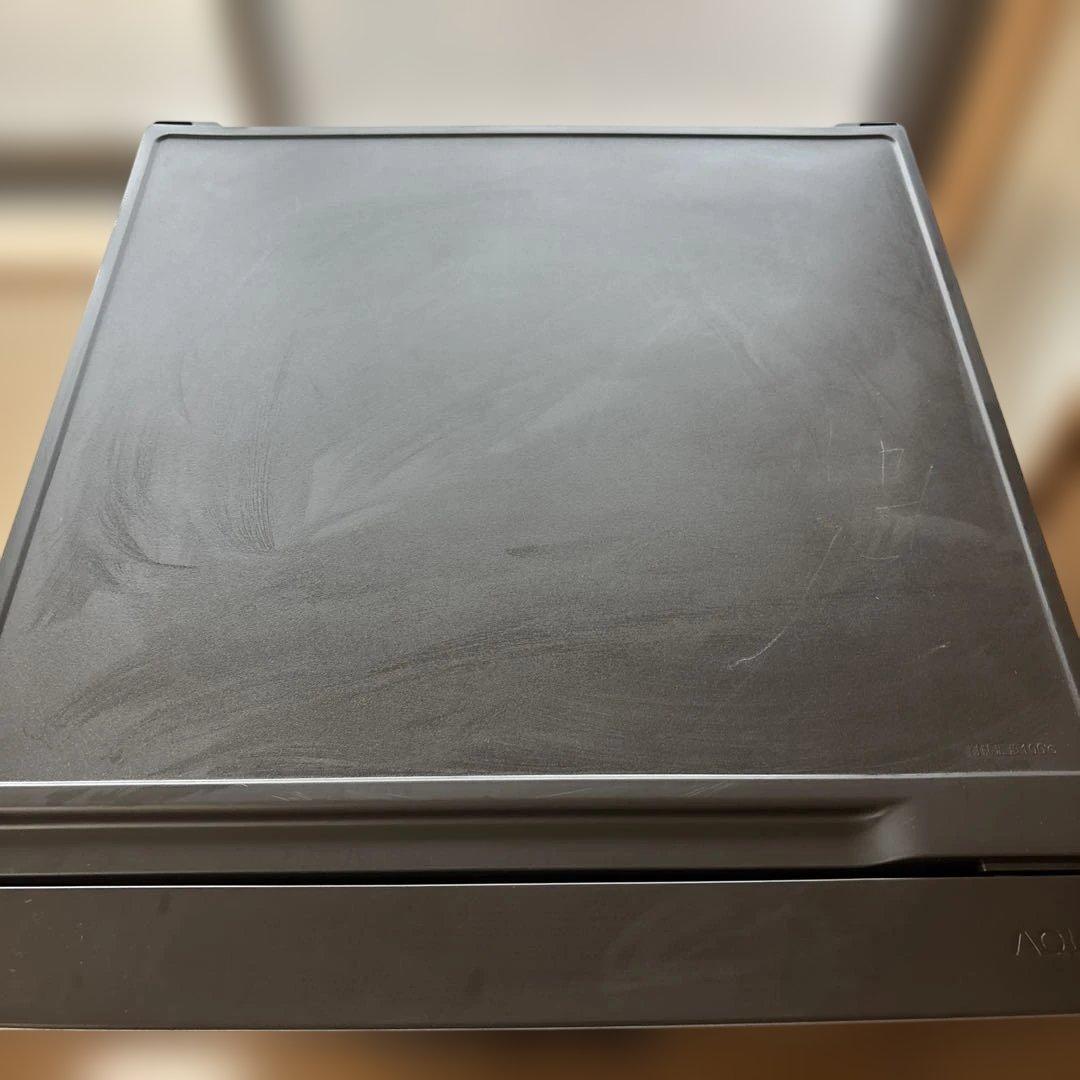 ダークグレー 冷蔵庫 上下二段式