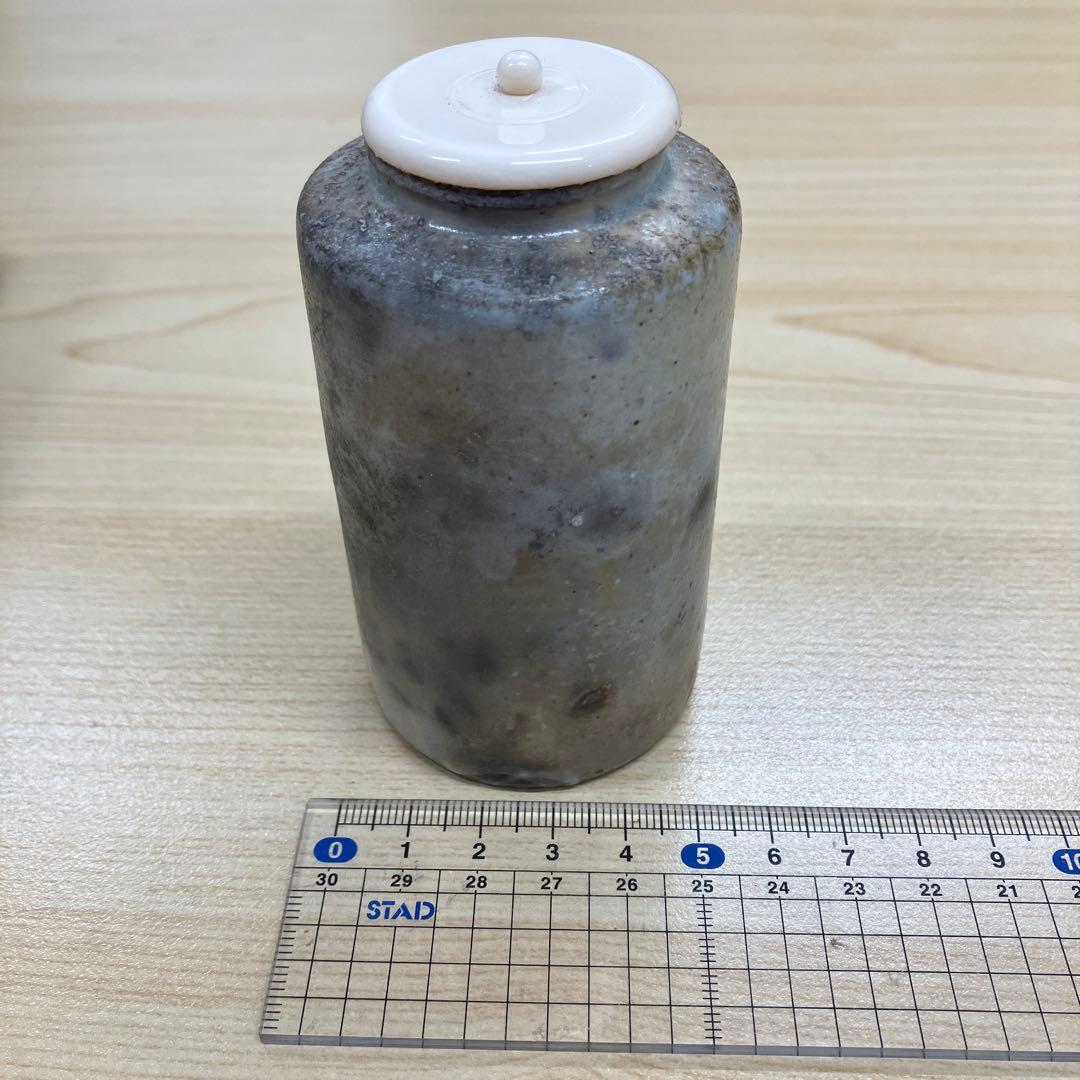 【茶道具】白丹波　正元直作　茶入　【新品未使用】