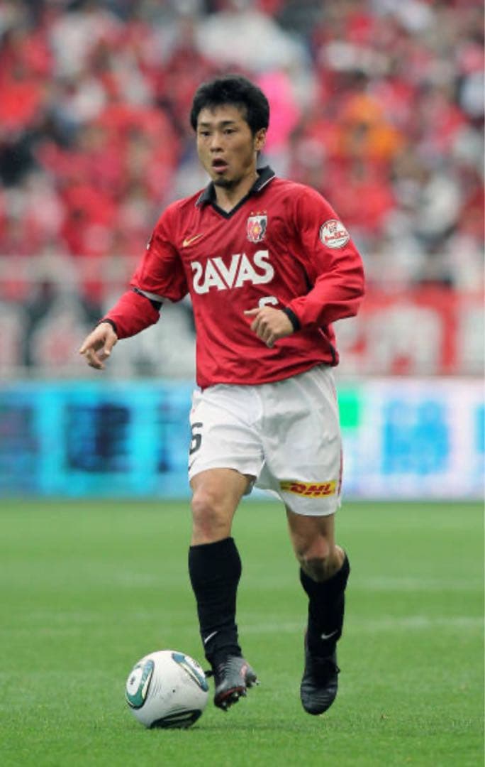 ナイキJリーグ日本サッカーユニフォーム浦和レッズ山田暢久11 12ホーム赤黒