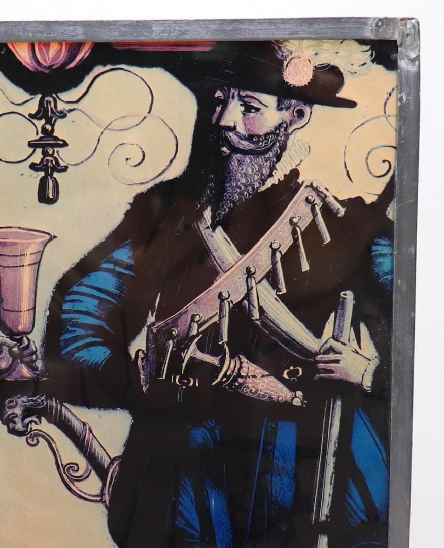 シラー戯曲 ウィリアム・テル 稀少 大型 ヴィンテージ ステンドグラス