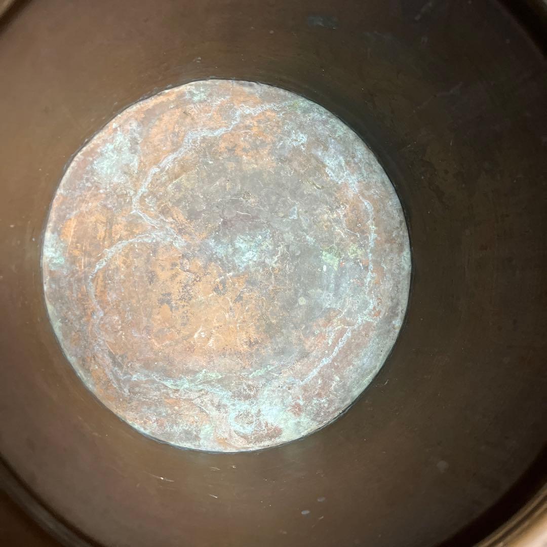 古家具アンティーク品◾️肉厚 銅製 バケツ 鉢カバー 雑貨 小物