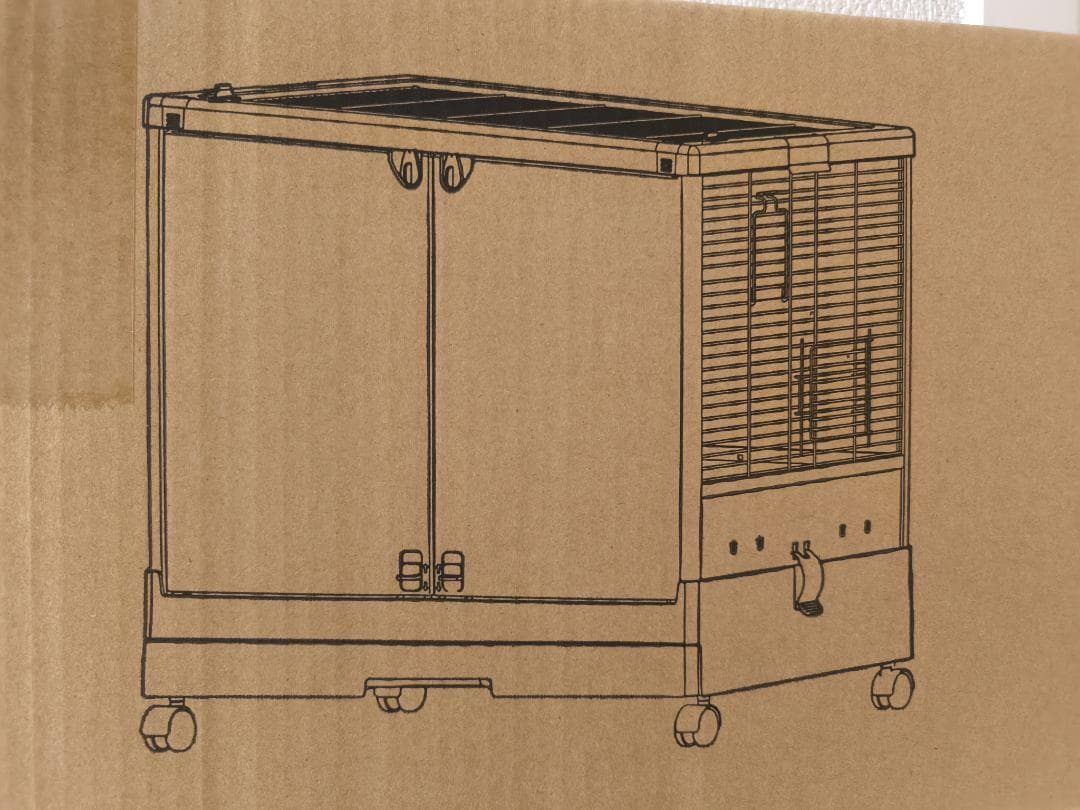 鳥かご 大型 バードケージ 【21cm高い囲い 餌飛び散り防止】