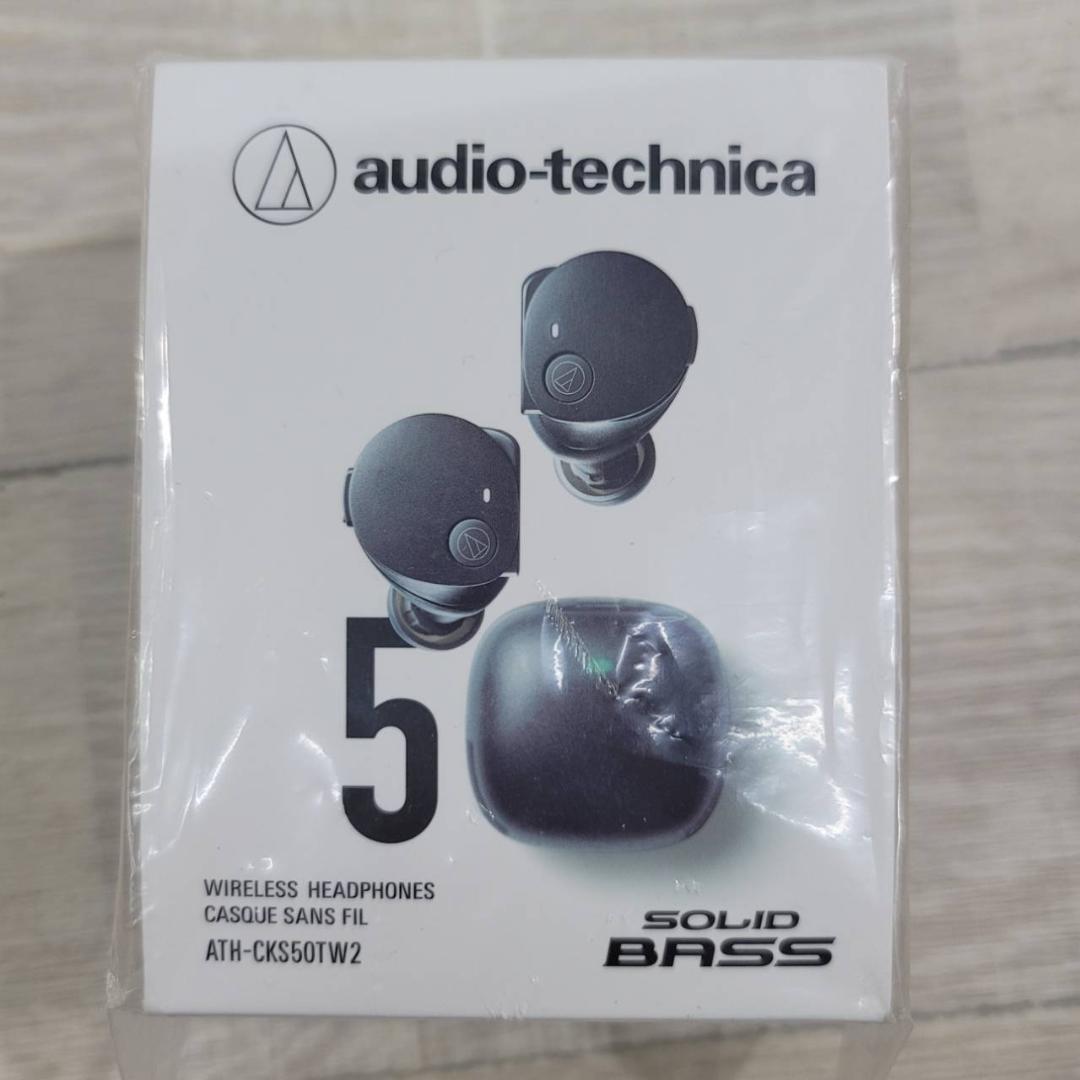 【未開封】オーディオテクニカ ワイヤレスイヤホン ATH-CKS50TW2 BK