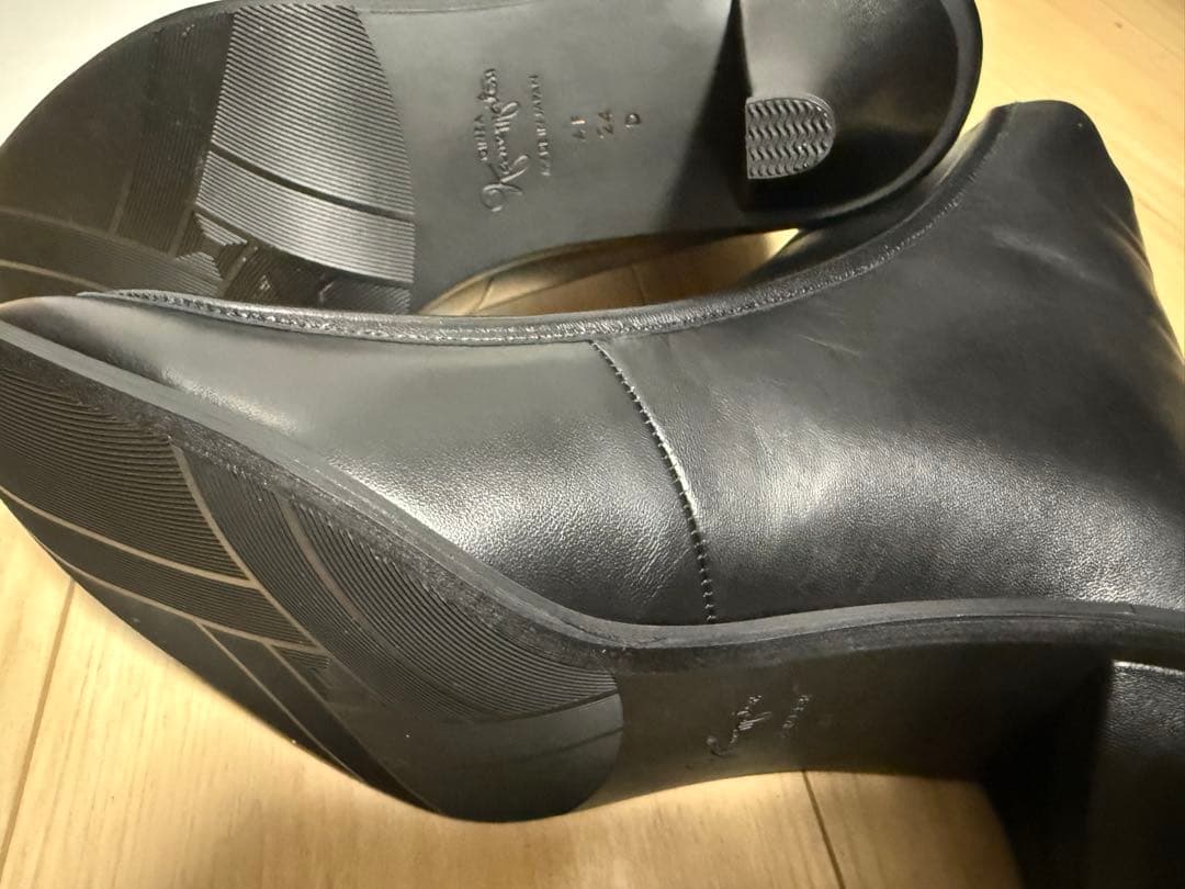 銀座かねまつ　ショートブーツ 7cmヒール