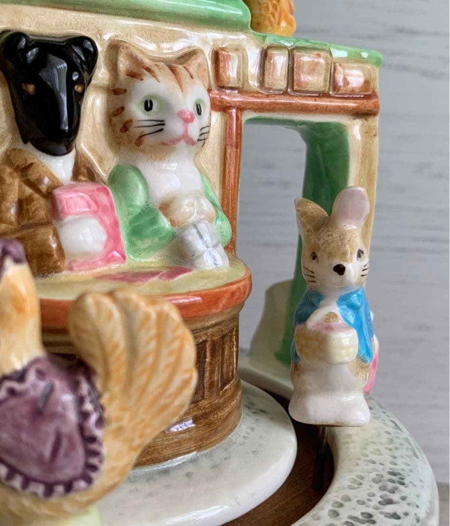 ジンジャーとピクルスのお店 二重回転オルゴール ピーターラビット