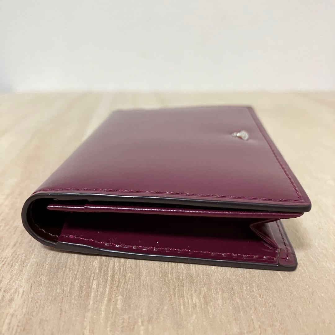 未使用✨ヴィヴィアンウエストウッド ✨名刺入れ✨牛革✨オーブ✨ワインレッド