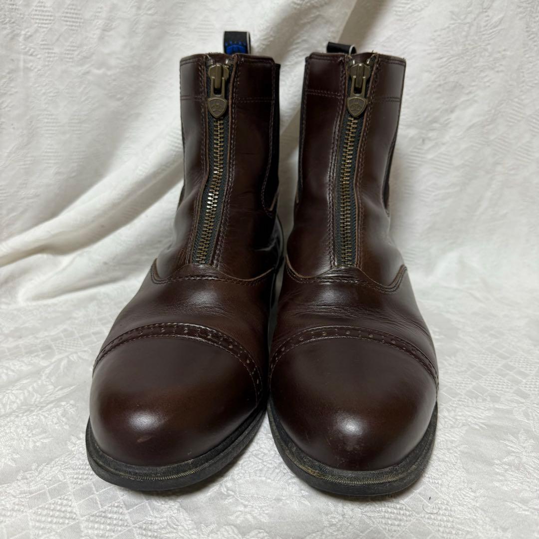 ARIAT　サイドゴアブーツ　フロントジップ　US8　26cm