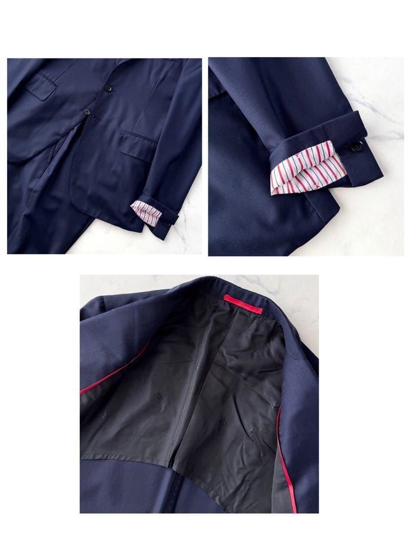 ISAIA イザイア セットアップ スーツ ラペルピン 46 M〜L相当