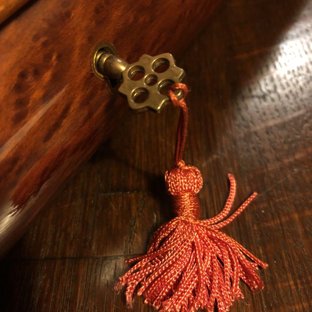 リュージュ　オルゴール　モーツァルト　メヌエット　象嵌　鍵付ジュエリーボックス