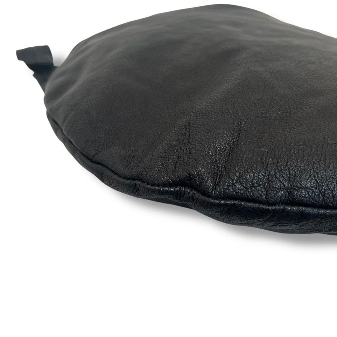 美品 REN ショルダーバッグ 2WAY 山羊革 ブラック BARE A4収納可