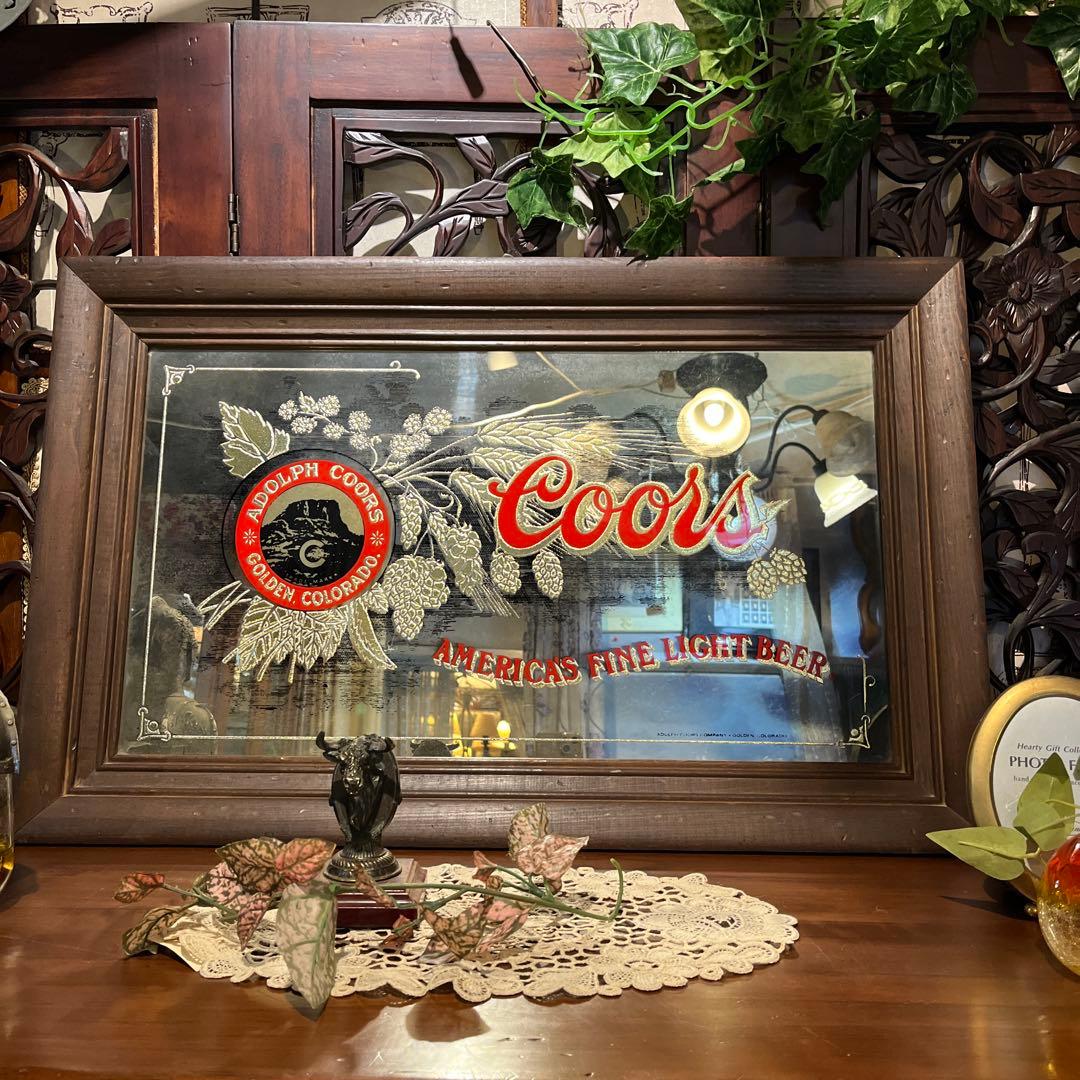 アメリカン雑貨　ビンテージパブミラー coors ビール