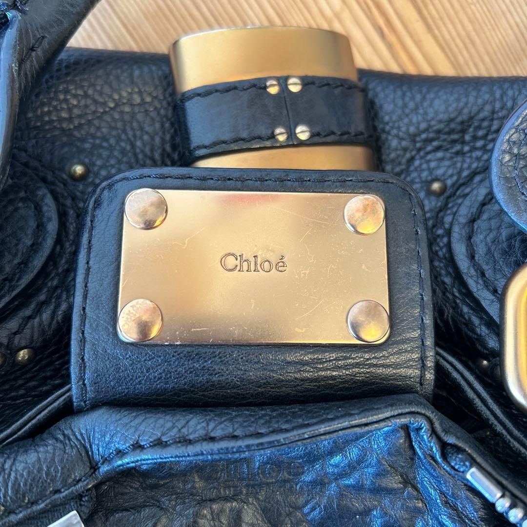 美品　Chloé パディントン　ブラックレザー ハンドバッグ
