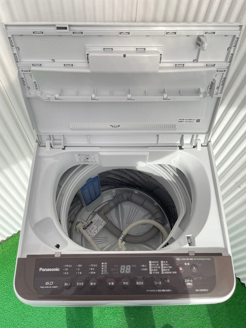 974パナソニック Fシリーズ ブラウン 6kg洗濯機 槽カビ予防 風乾燥機能付