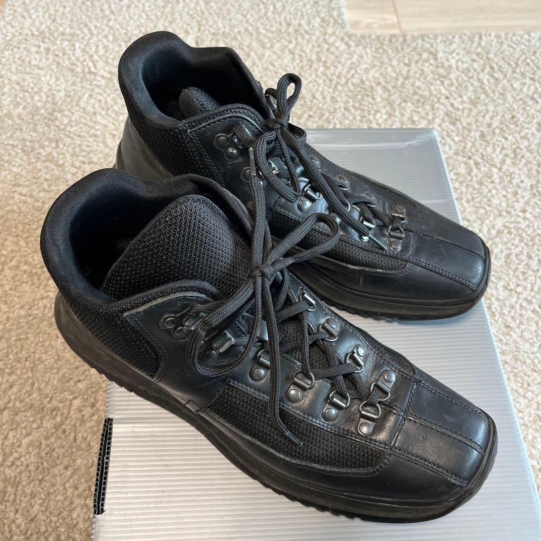 PRADA プラダ メンズ スニーカーブーツ 黒 レザー