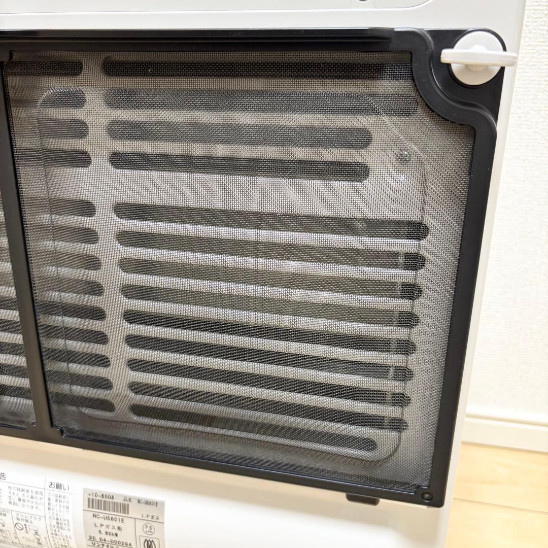 リンナイ RC-U5801E ガスファンヒーター 1.5mガスケーブル付き 美品