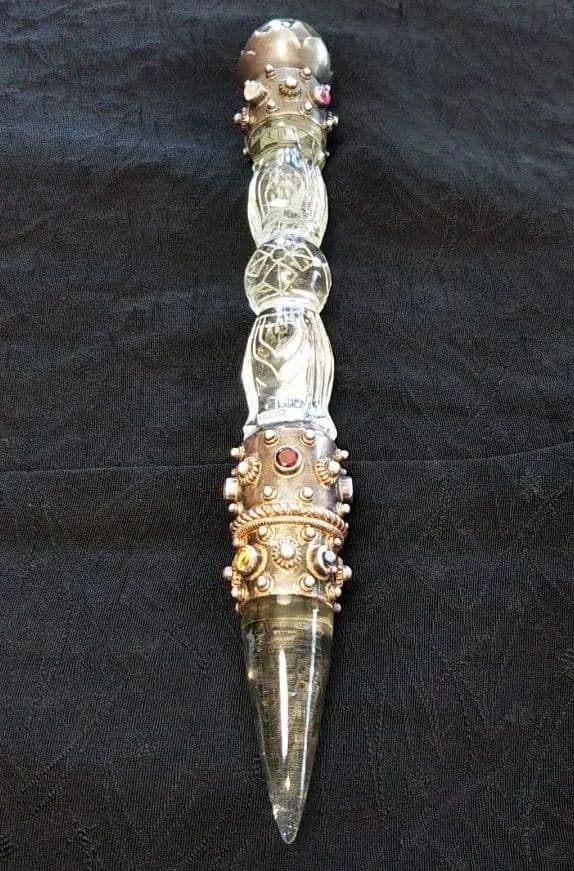 仏具 法具 密教 金剛杵 独鈷杵 パワーストーンヒマラヤ水晶厄除けスピリチュアル