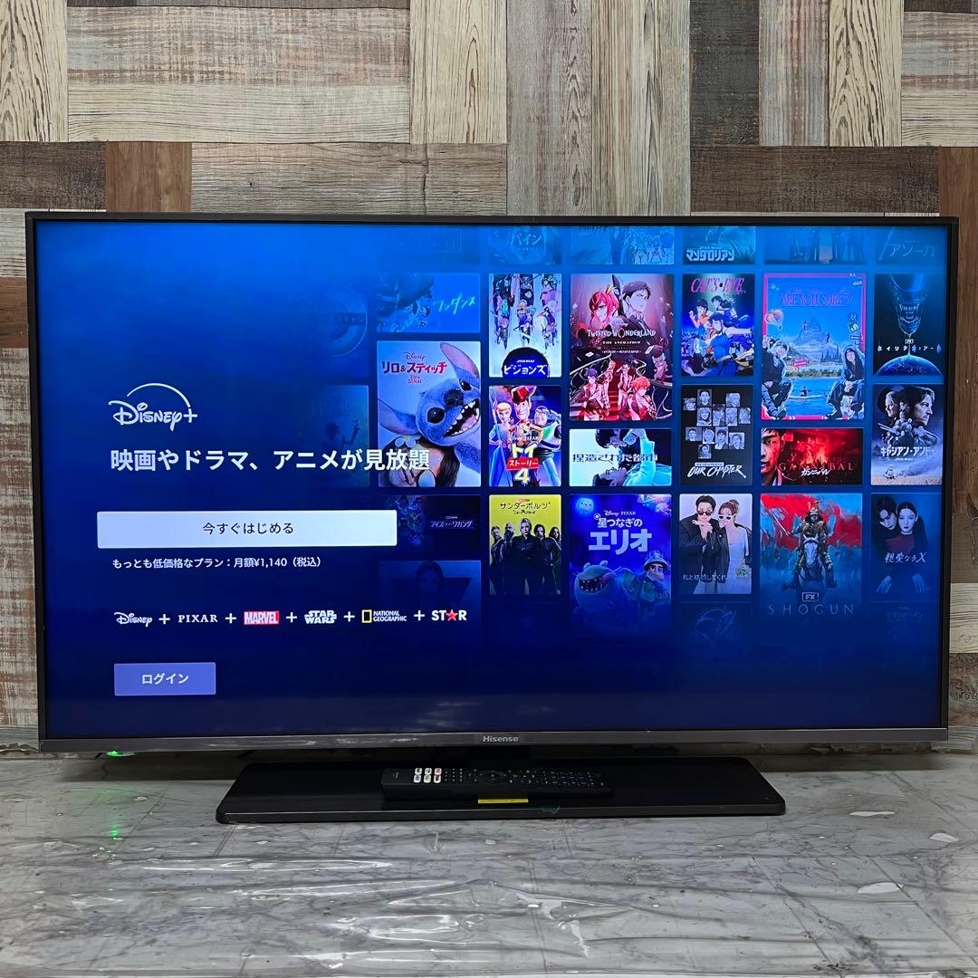 全国送料込❣️Hisense43型4Kチューナ内蔵YouTube.Netflix