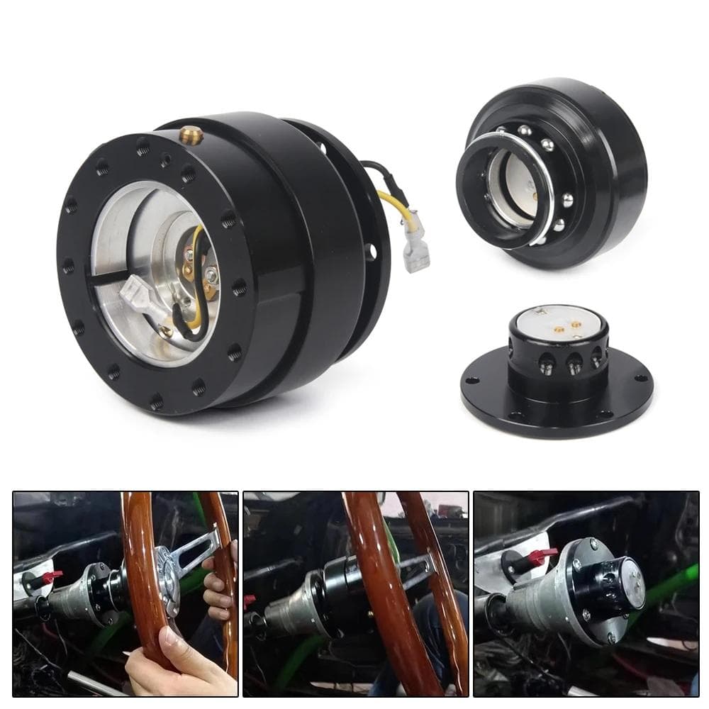 レッド 赤 レンチン音 鳴る クイックリリース ステアリングボス Ding