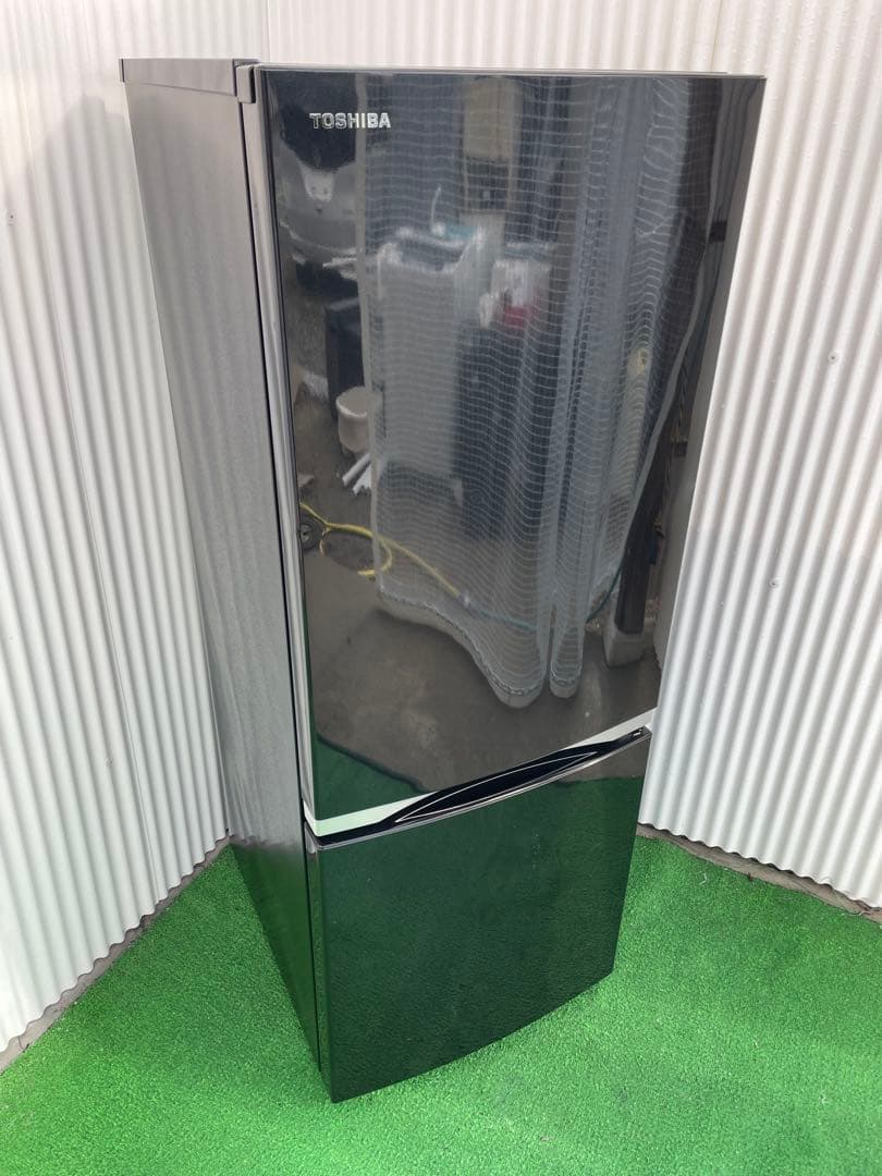 936 東芝 BSシリーズ メタリックおしゃれブラック 2ドア冷蔵庫 一人暮らし