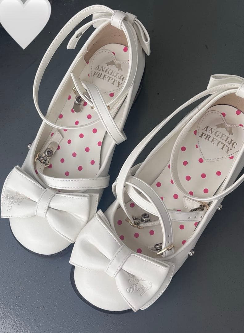 Angelic Pretty Tea Party Shoes M シロ