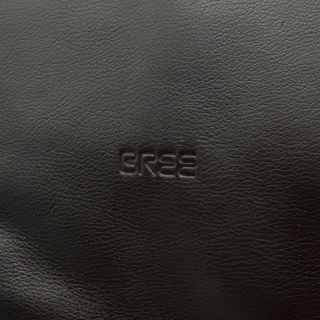 【極美品】 BREE ブリー ダークブラウン ロゴ ショルダーバッグ 袋付き