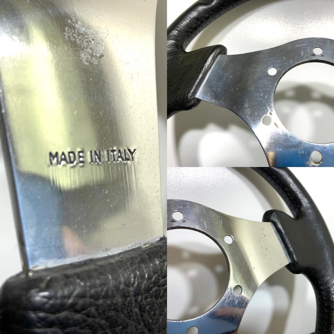 OBA オバ オバハン ステアリング 33パイ ポリッシュ ブラックスキン 希少