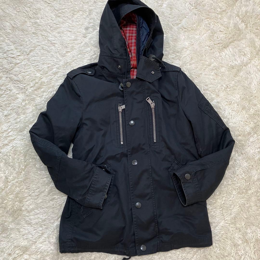 美品！バーバリーブラックレーベル！3ウェイ！ライナー付きコート！チェック