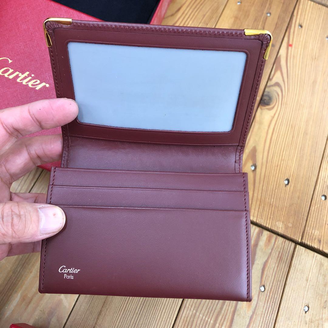 カルティエ　赤　カードケース