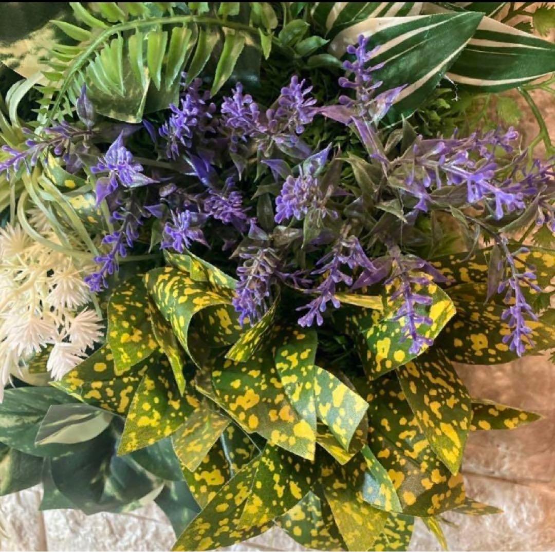 光触媒　人工観葉植物　ウォールグリーン　フェイクグリーン　壁掛け　402060@