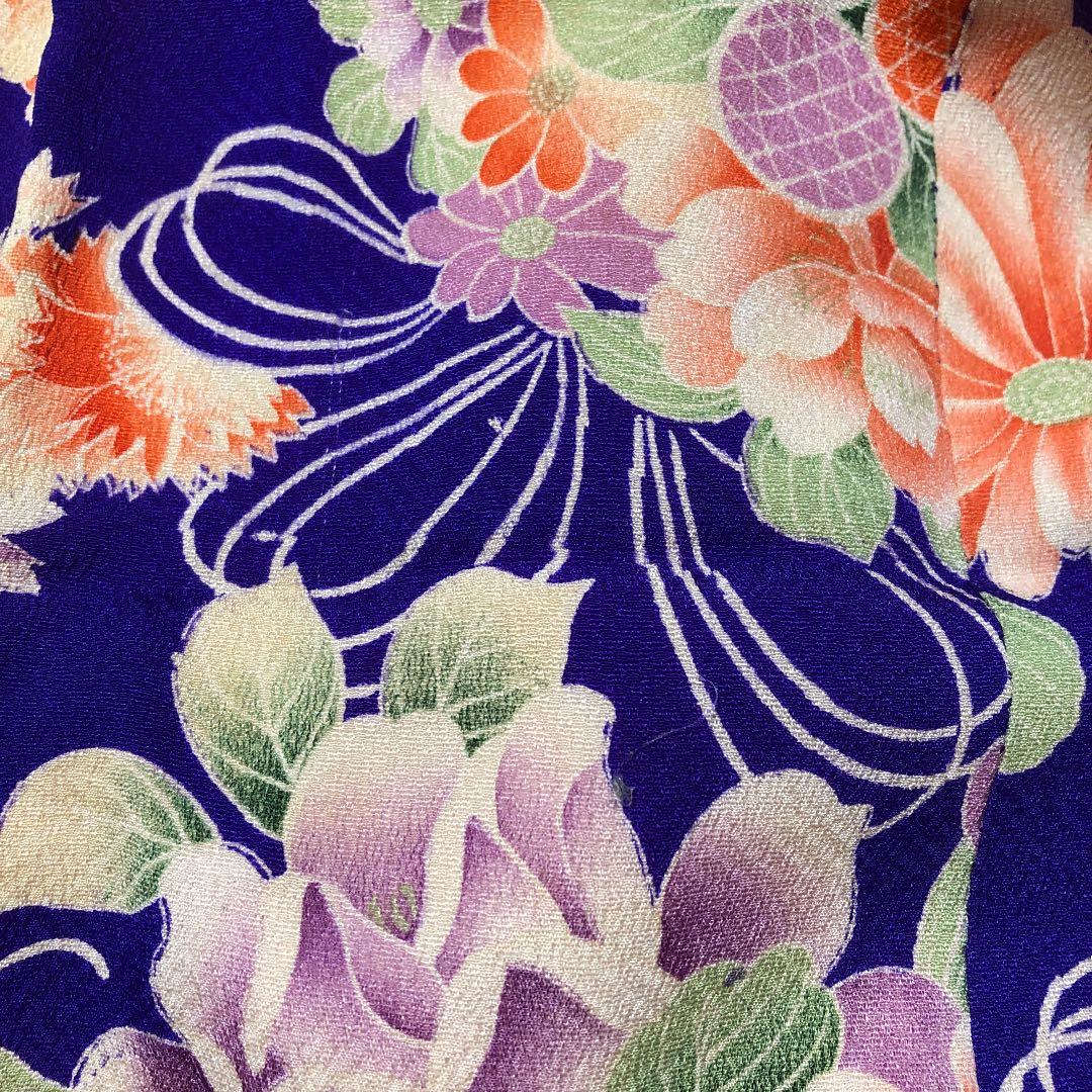 子供着物☆錦紗縮緬☆アンティーク着物☆正絹