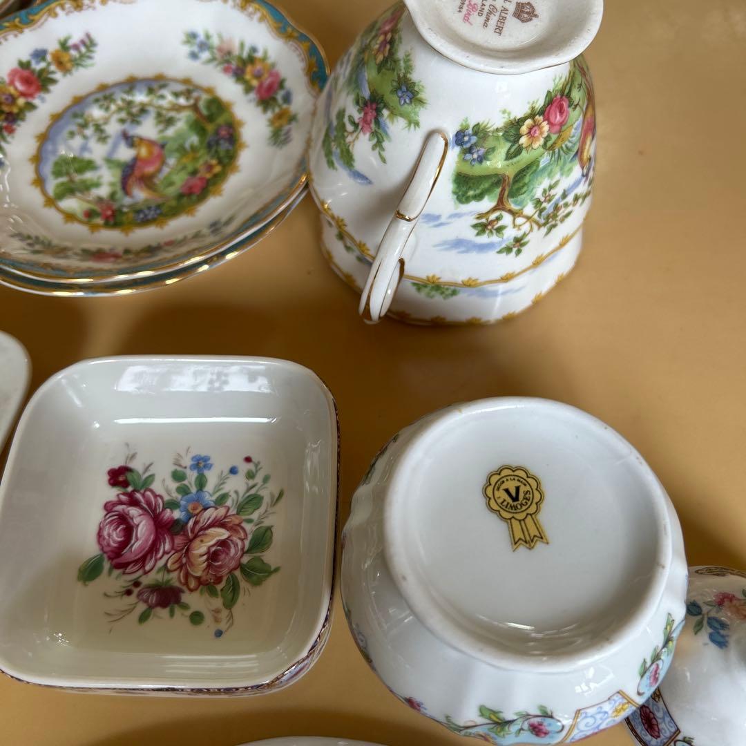 ヴィンテージリモージュ ミントン　ロイヤルアルバート　セット希少