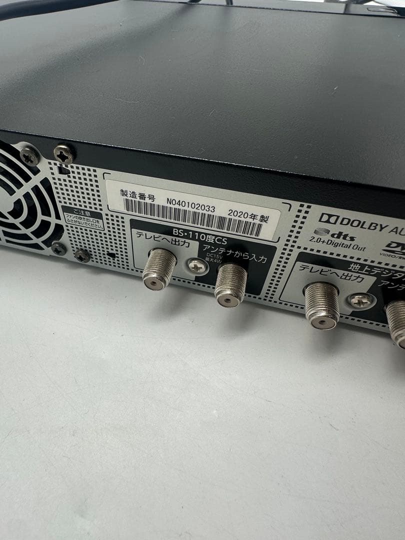④ 東芝　ブルーレイレコーダー DBR-M3009 2020年製
