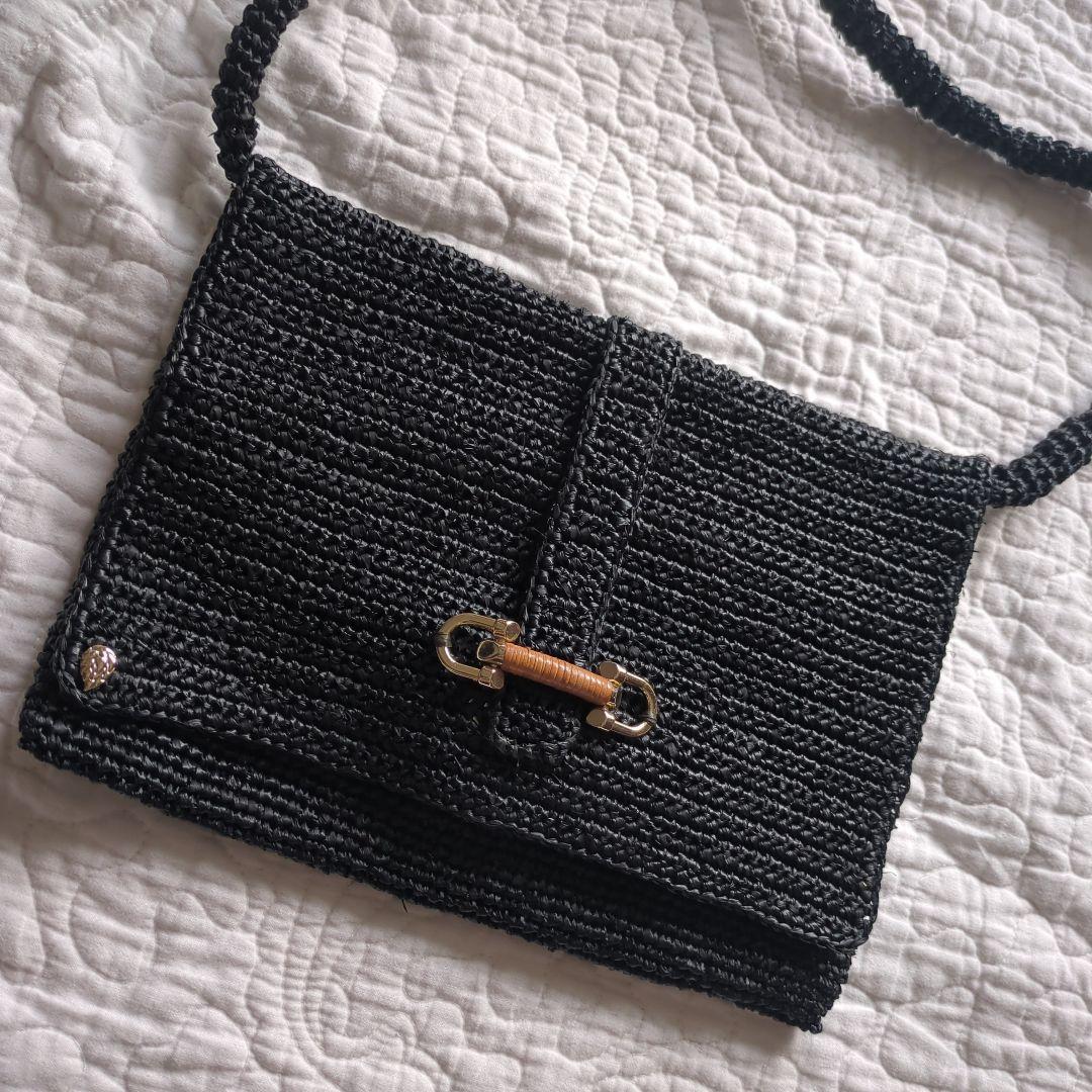 ヘレンカミンスキー　ラフィア　ポシェット　バック　ハグオーワー