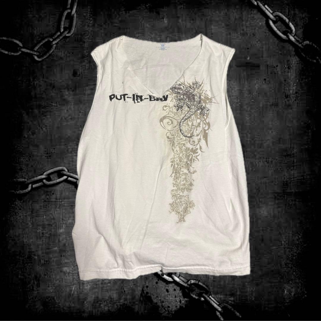 激渋ファージャケット＋タンクトップグランジ　y2k 平成ギャル　お兄系