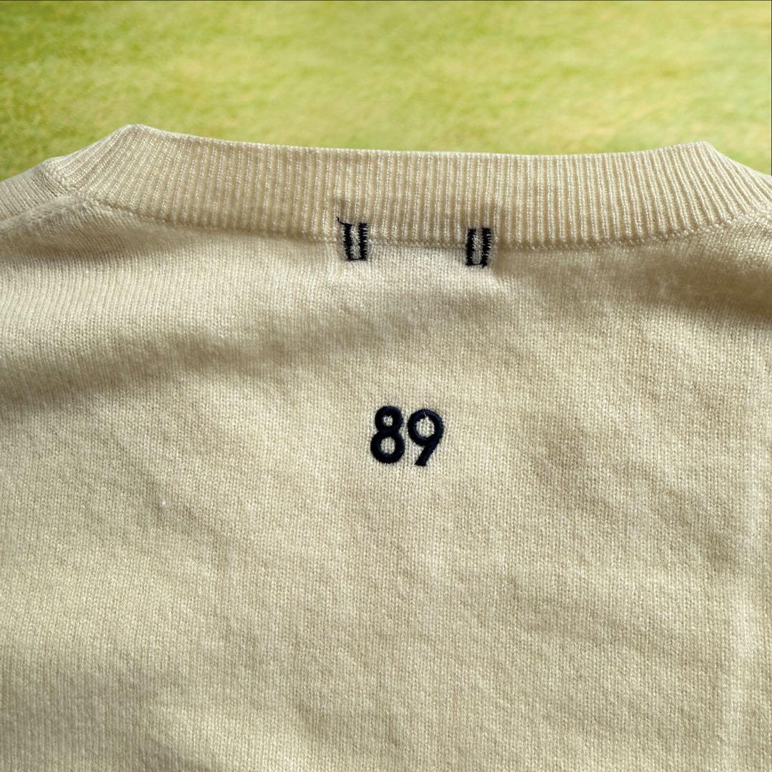 カシミヤ100% パーリーゲイツ　ニット　セーター　6 XL 白　アイボリー