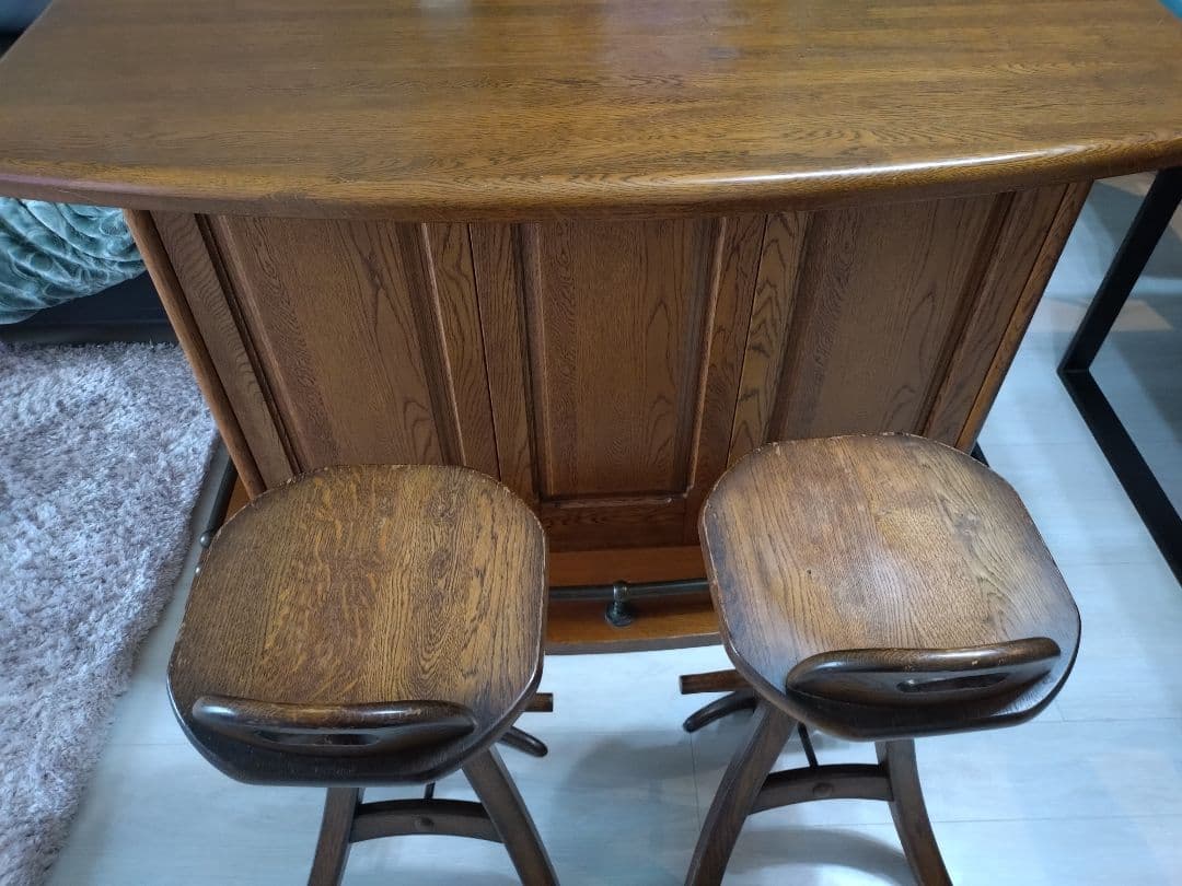 「ライチ」アンティーク　ホームバーカウンター（引き取り＆発送相談）